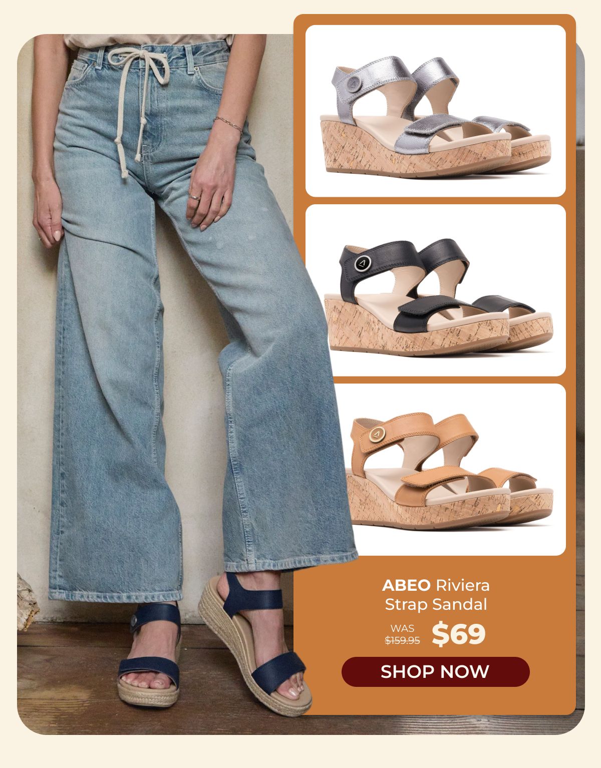 ABEO Riviera Strap Sandal