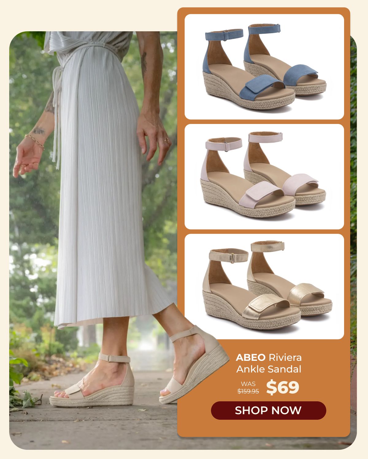 ABEO Riviera Ankle Sandal