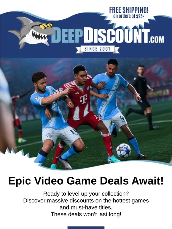 Level Up with Epic Video Game Deals