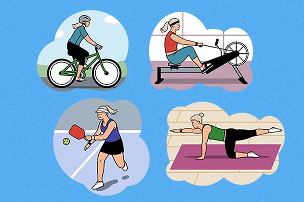 Four types of exercise.