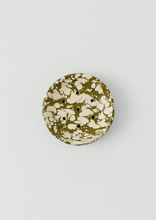 Splatter Enamel Soap Dish