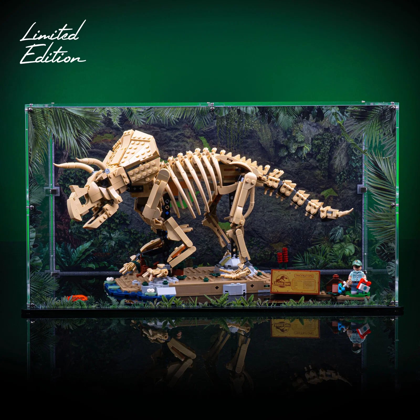 Image of Limited Edition Display Case for LEGO® Dinosaur Fossils: Triceratops (77985)