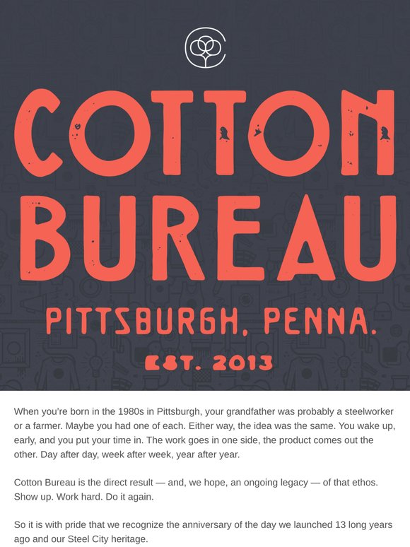 Celebrating 13 Years of Cotton Bureau