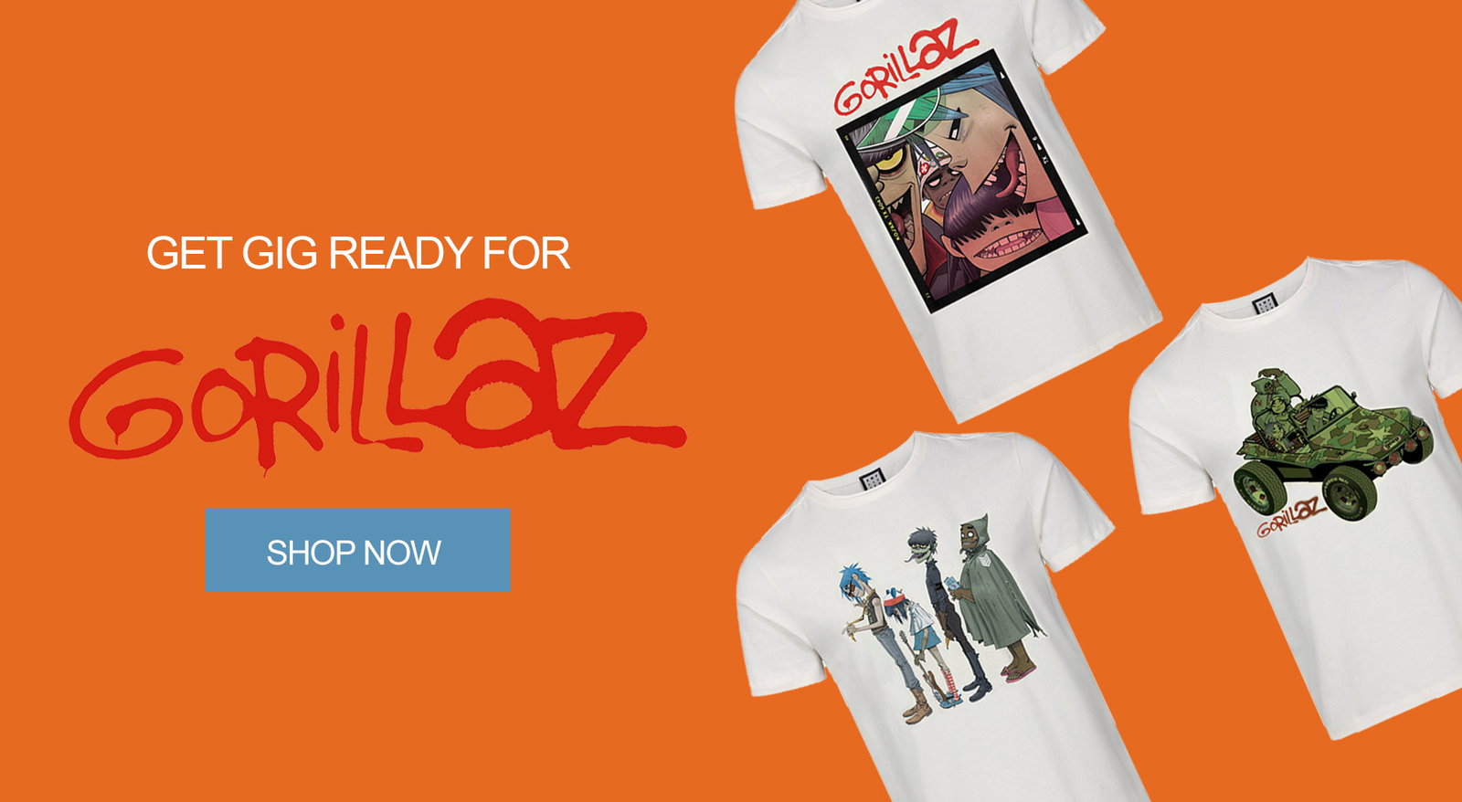 Shop Gorillaz