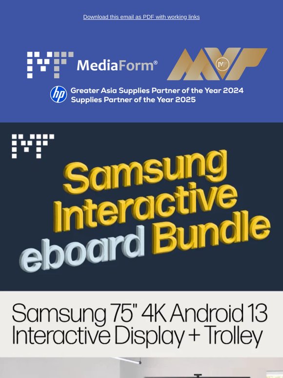 Un-bundle-lievable: Samsung 75" eBoard + Trolley