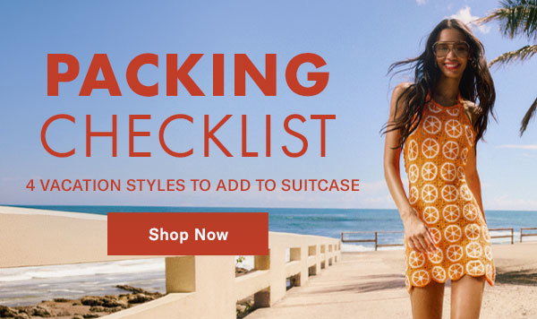 Packing Checklist: 4 Vacation Styles to Add to Suitcase