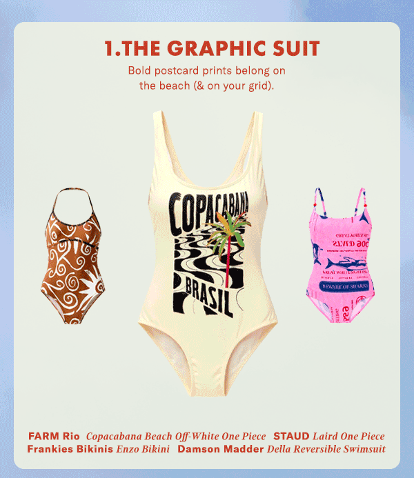 The Graphic Suit: Bold postcard prints