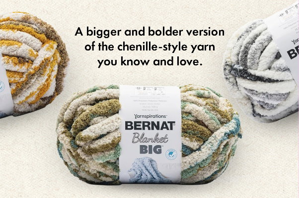 A bigger and bolder version of chenille-style yarn