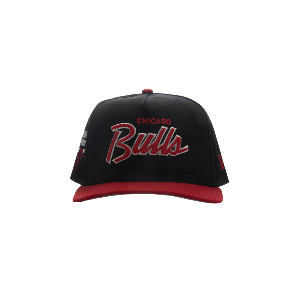 9FIFTY A-Frame Curved Hardwood Classics Script Snapback - Chicago Bulls