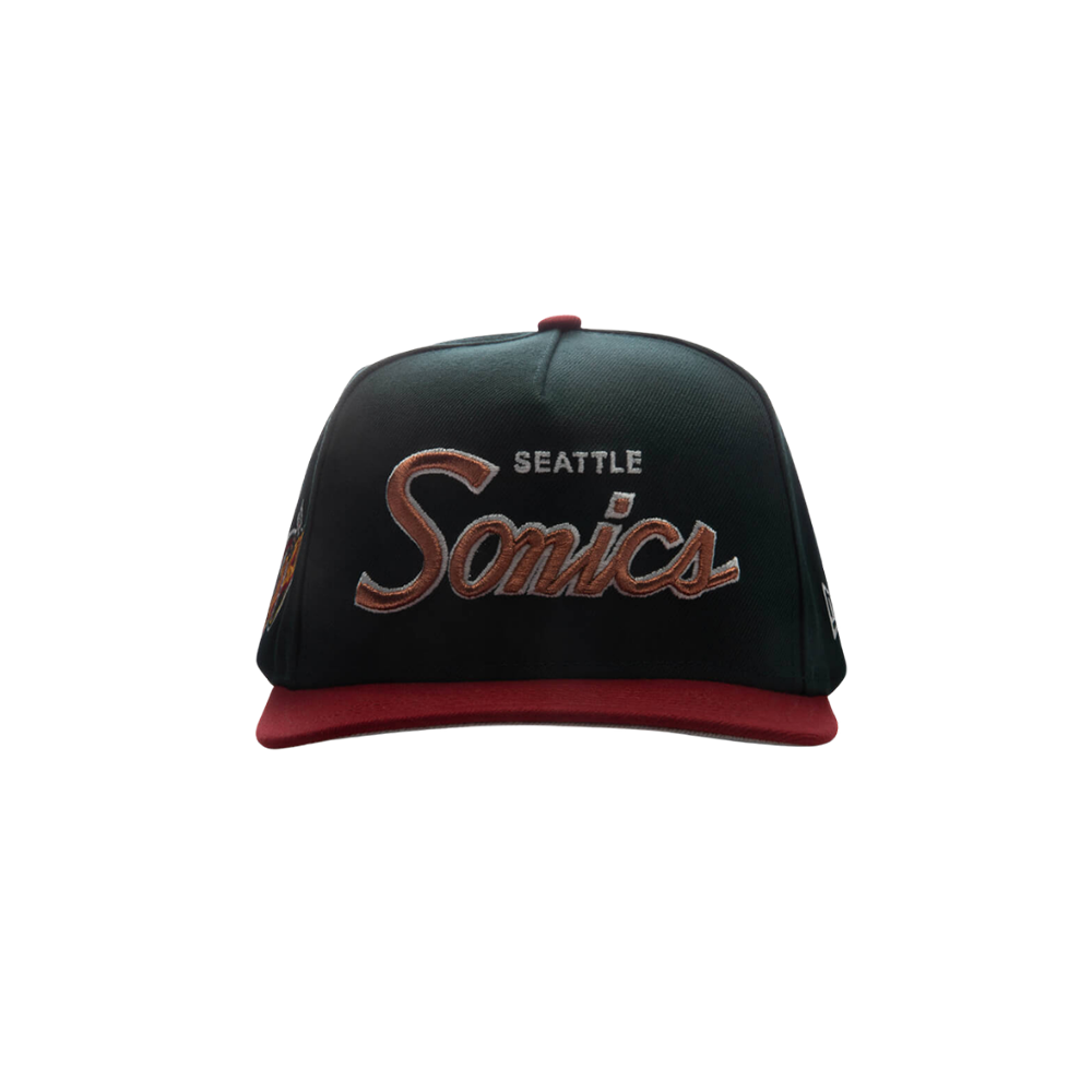 9FIFTY A-Frame Curved Hardwood Classics Script Snapback - Seattle Supersonics