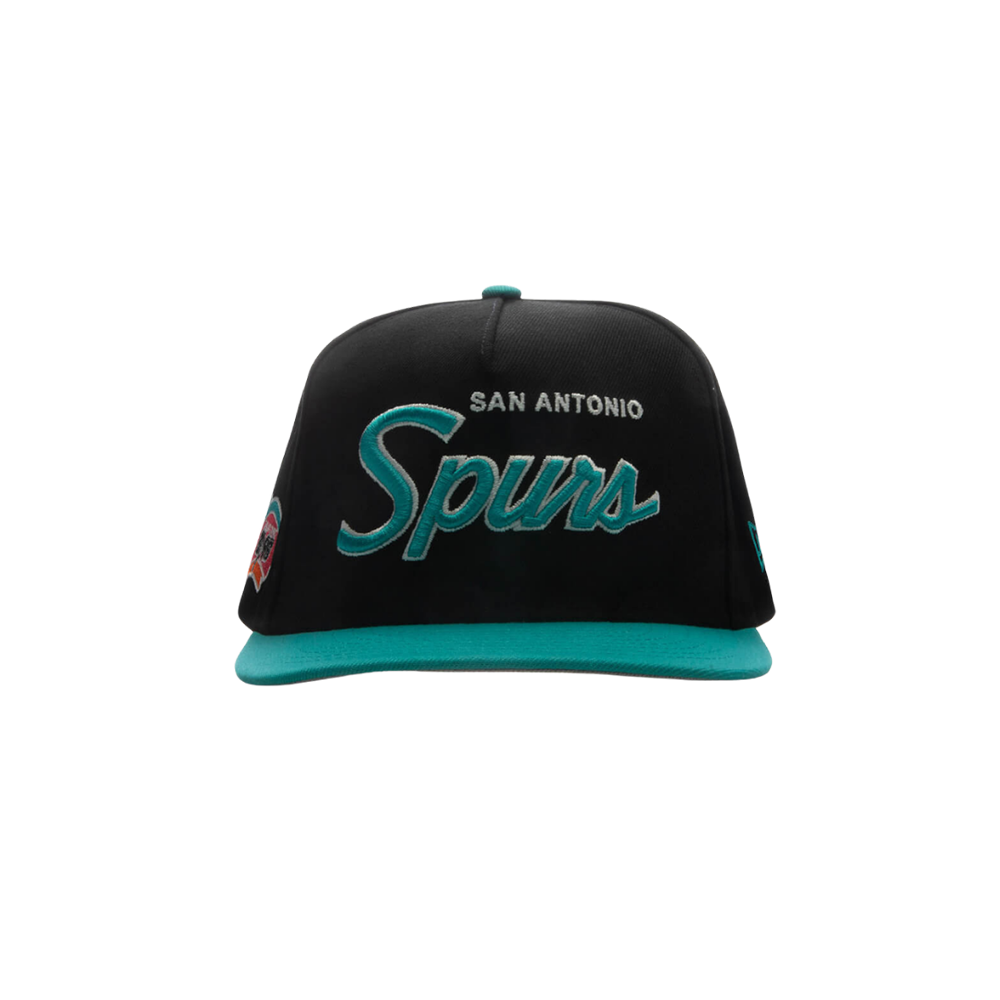 9FIFTY A-Frame Curved Hardwood Classics Script Snapback - San Antonio Spurs