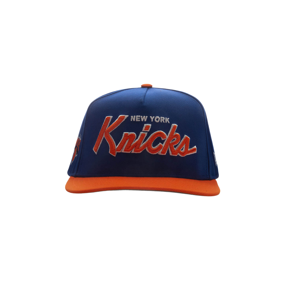 9FIFTY A-Frame Curved Hardwood Classics Script Snapback - New York Knicks