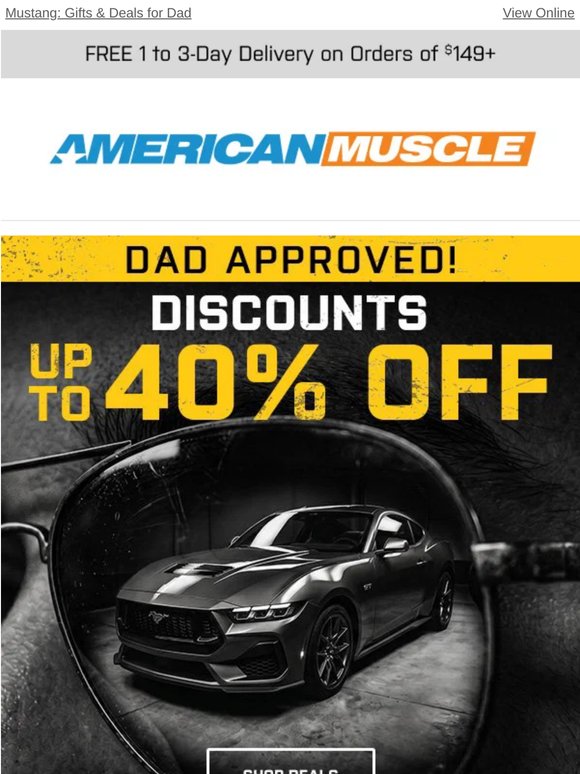 Hurry! Your  Mustang Father's Day Deals Are Ending Soon 🎉