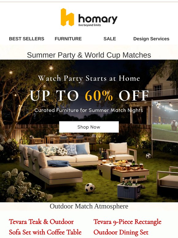 🎉Summer Celebration Party— Outdoor, Living, and Dining Furniture for Family & Friends