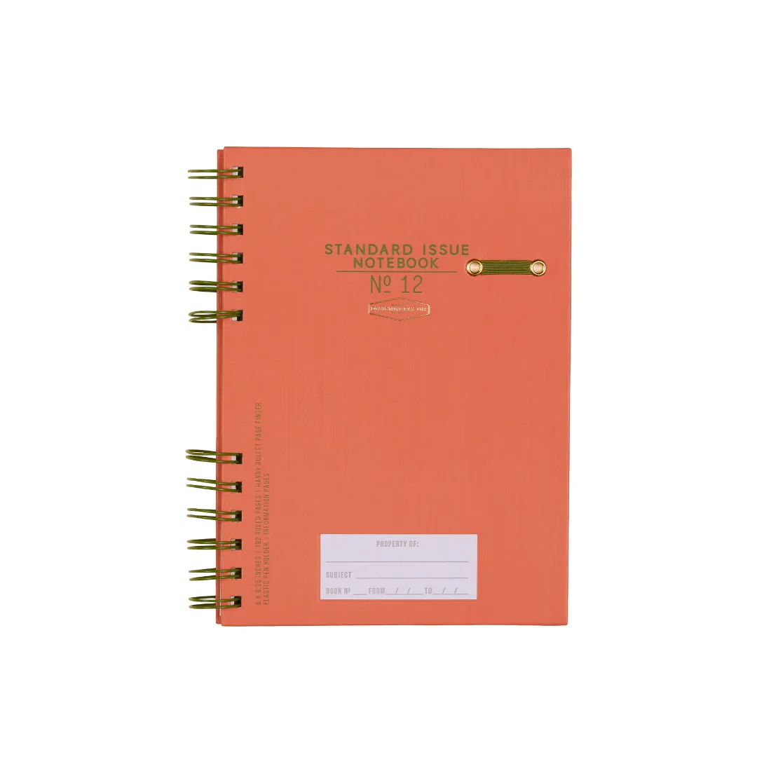 Image of Standard Issue Planner Notebook No. 12 - Army Green + Chili