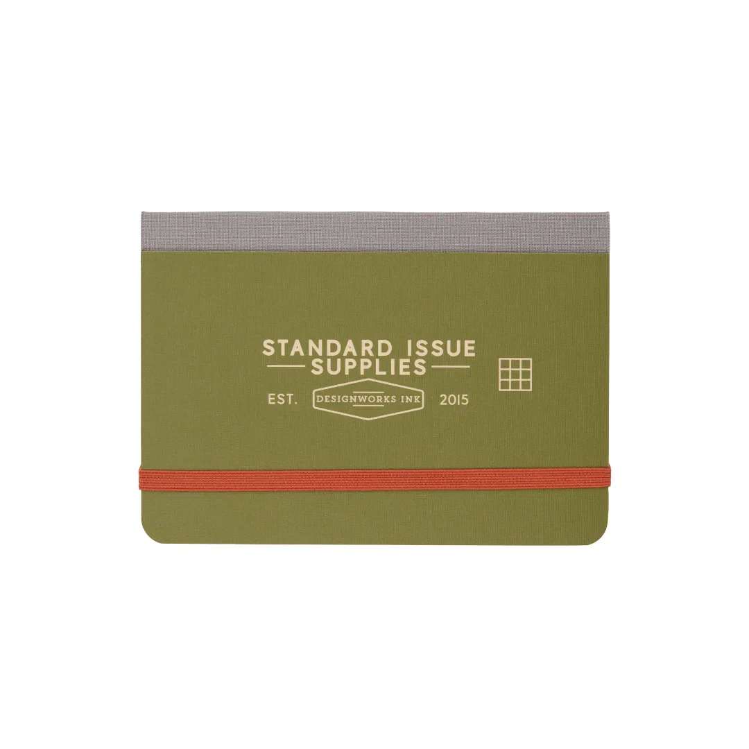Image of Standard Issue Pocket Journal - Army Green + Chili