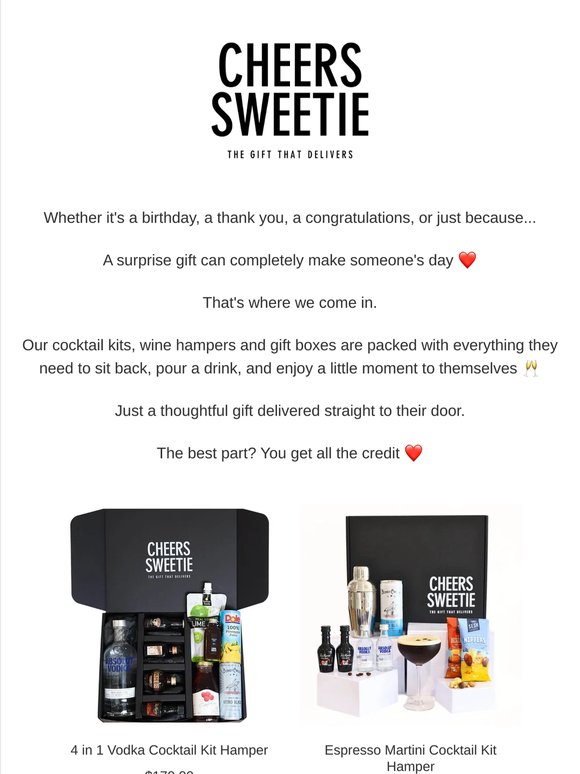 Send a Gift They'll Actually Enjoy 🥂❤️