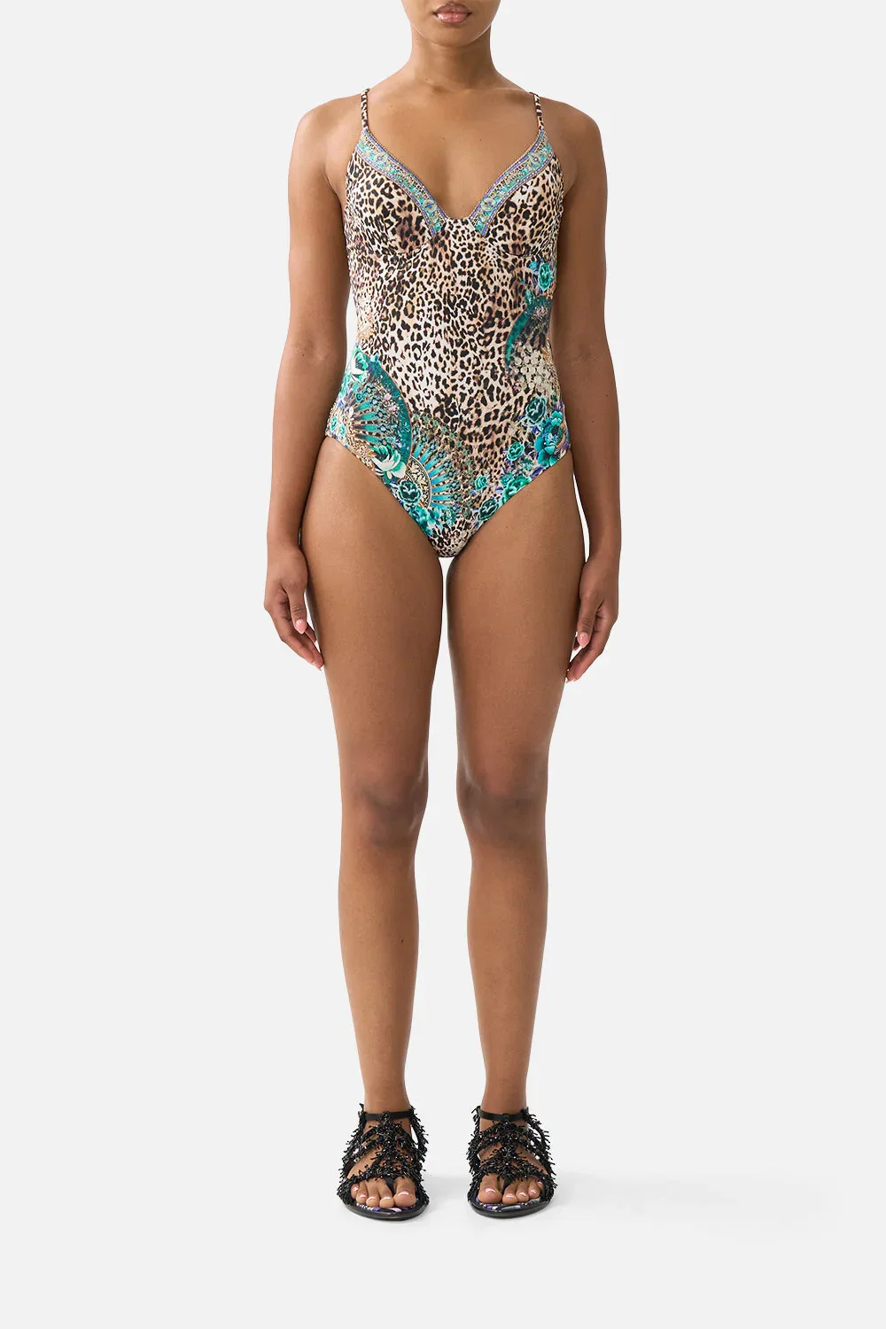 Image of SOFT HIGH TRI UNDERWIRE ONE PIECE FLAMENCO EUPHORIA