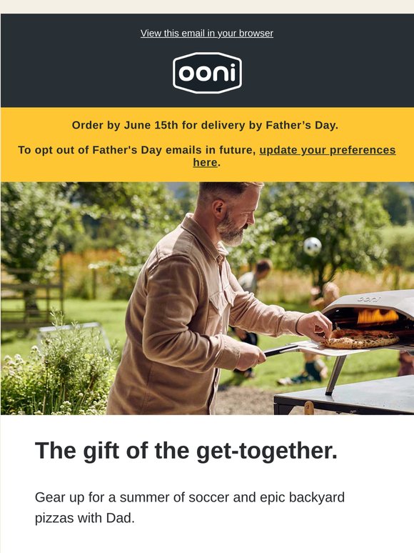 Upgrade Dad’s match-day hosting.