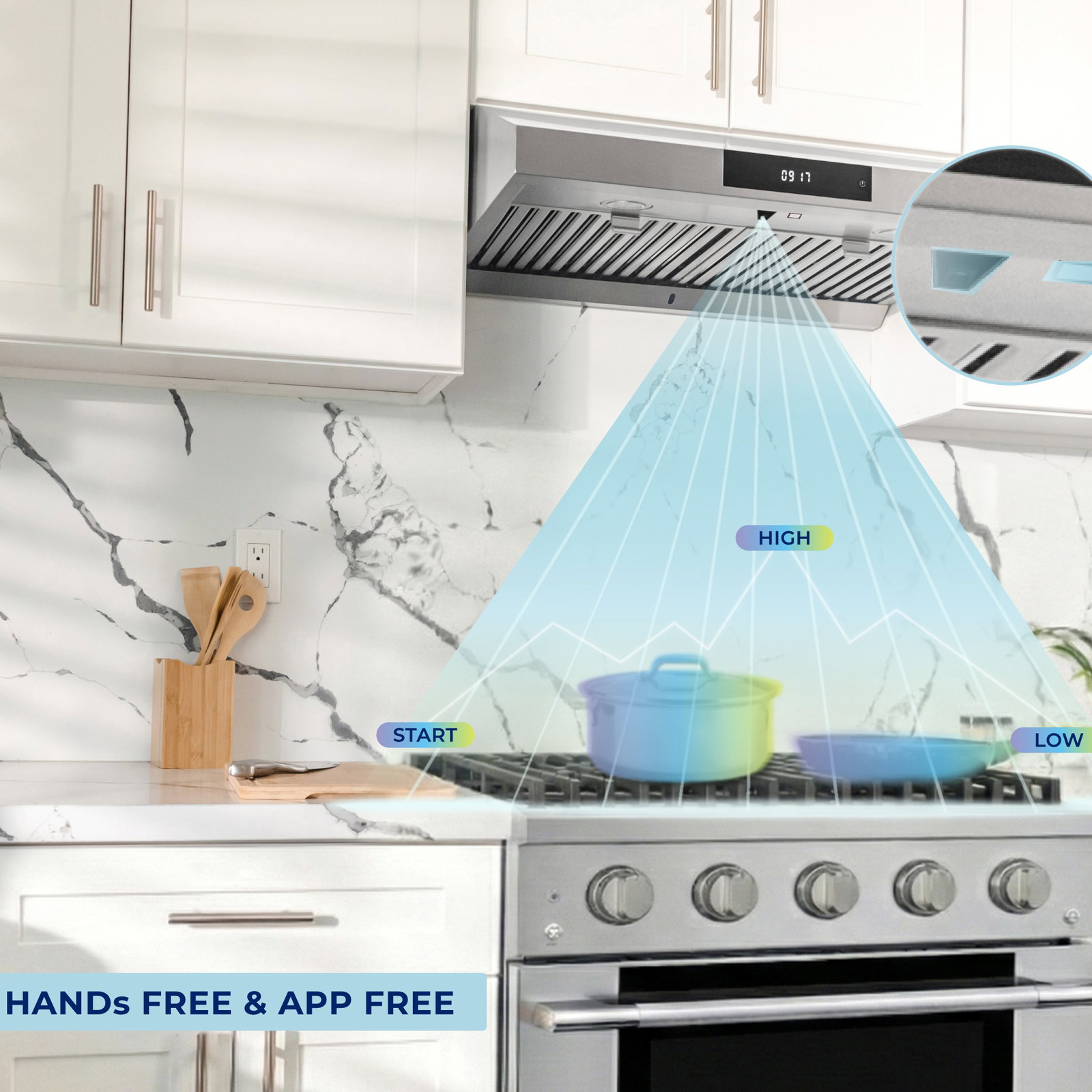 Hauslane UC-PS18 30-inch range white