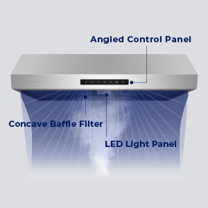 Hauslane UC-ps60 under cabinet range hood