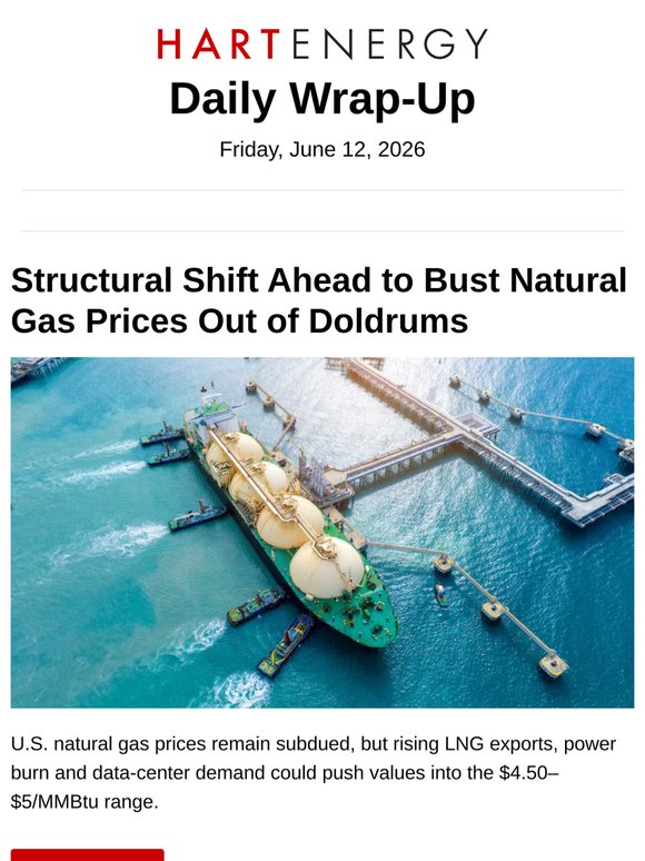 Structural Shift On the Way to Push Natgas Prices; Rig Count Falls