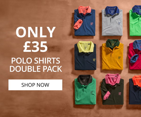 Only £35 For Your Piqué Polo Shirt 2-pack