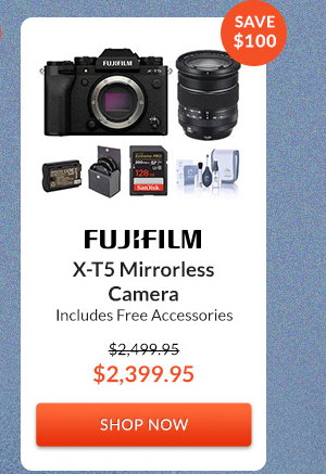 Fujifilm X-T5 Mirrorless Camera | Includes Free Accessories