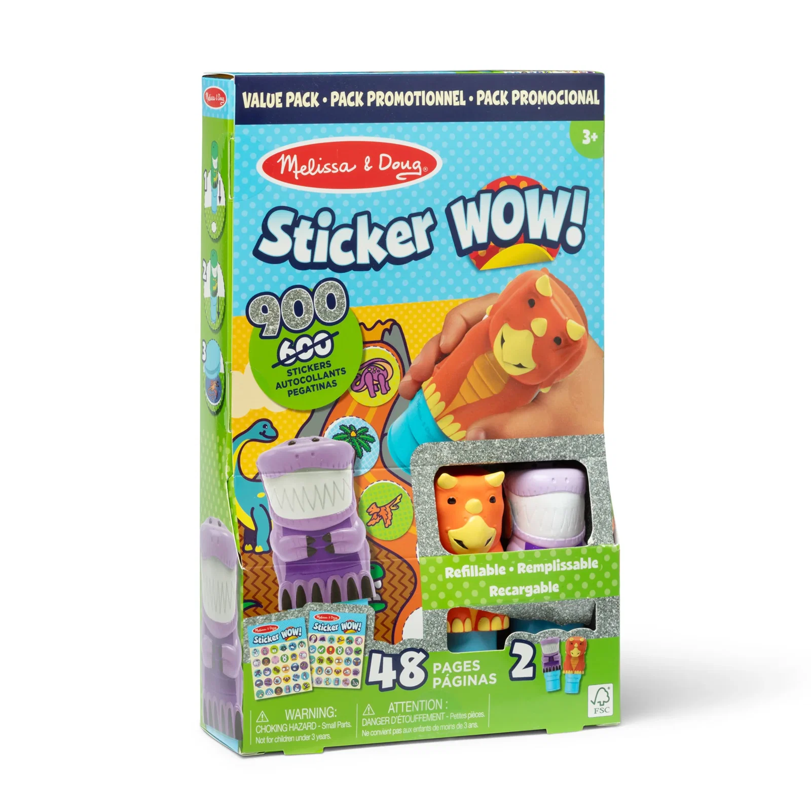 Image of Sticker WOW!™ Activity Pad & Sticker Stamper Value Pack - Dinosaur
