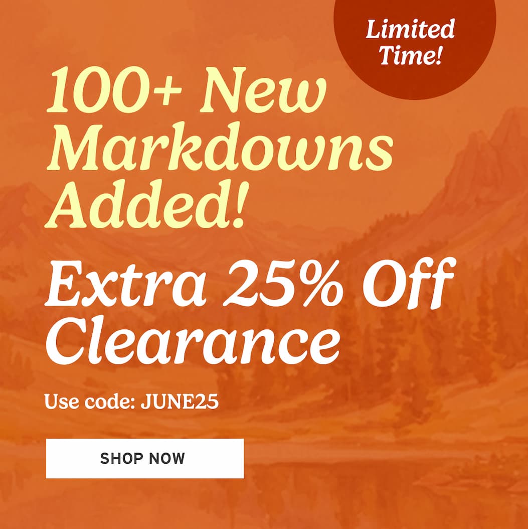 Extra 25% Off Clearance