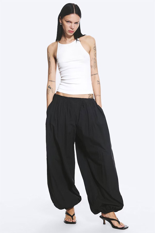 BALLOON COTTON TROUSER