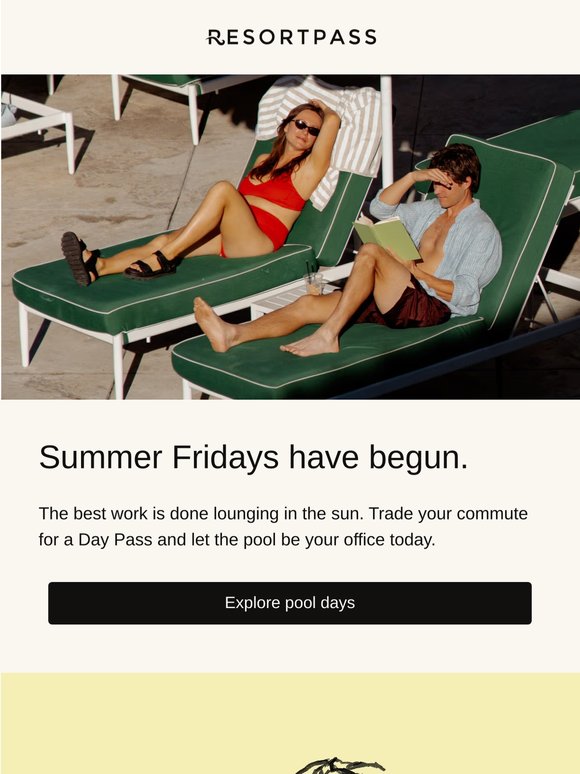 Spend your Fridays poolside