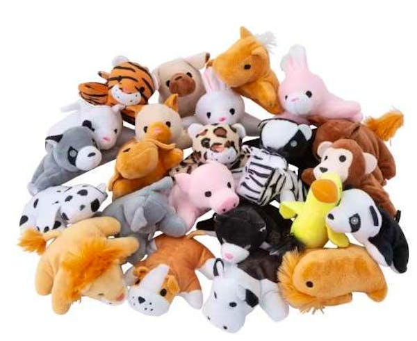 Mini Bean Bag Stuffed Animals, 4" - Assorted