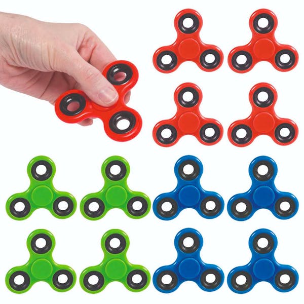 Fidet Spinners, 3" - Assorted