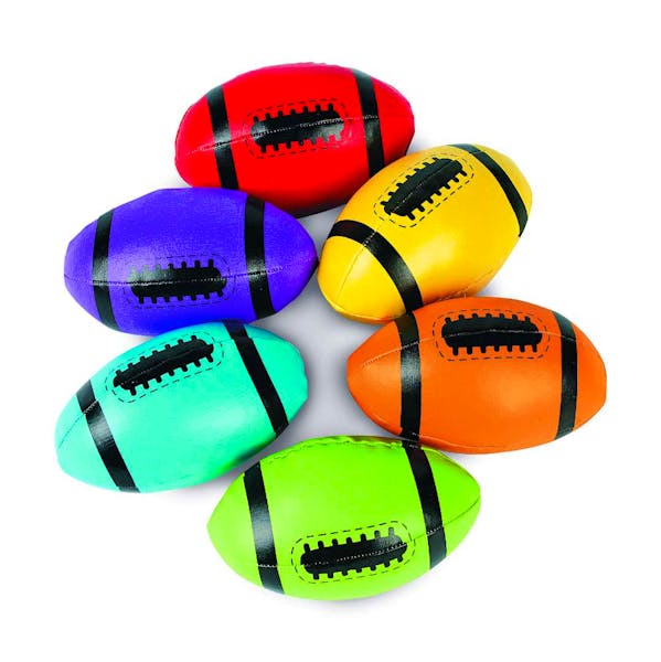 Vinyl Foam-Filled Footballs, 4" - Assorted
