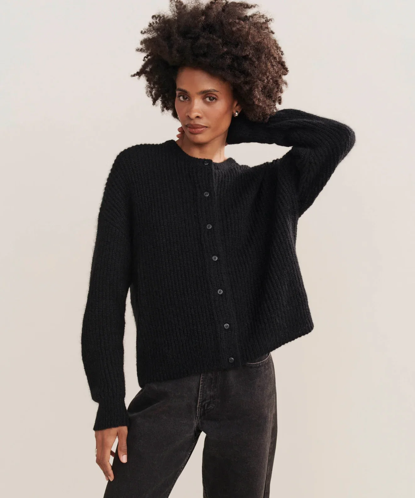 Image of Hayes Crewneck Cardigan