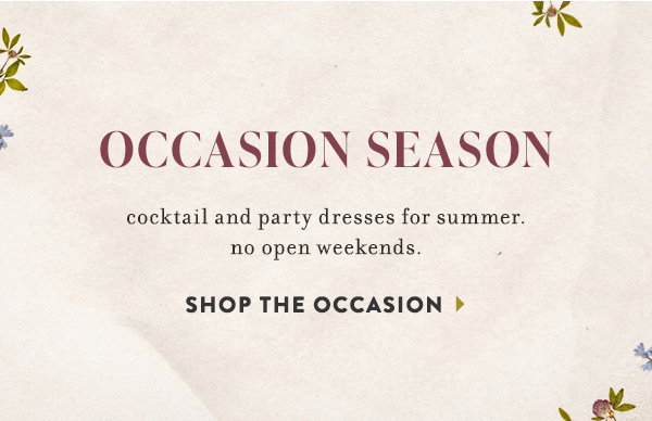 Occasion Season Shop The Occasion