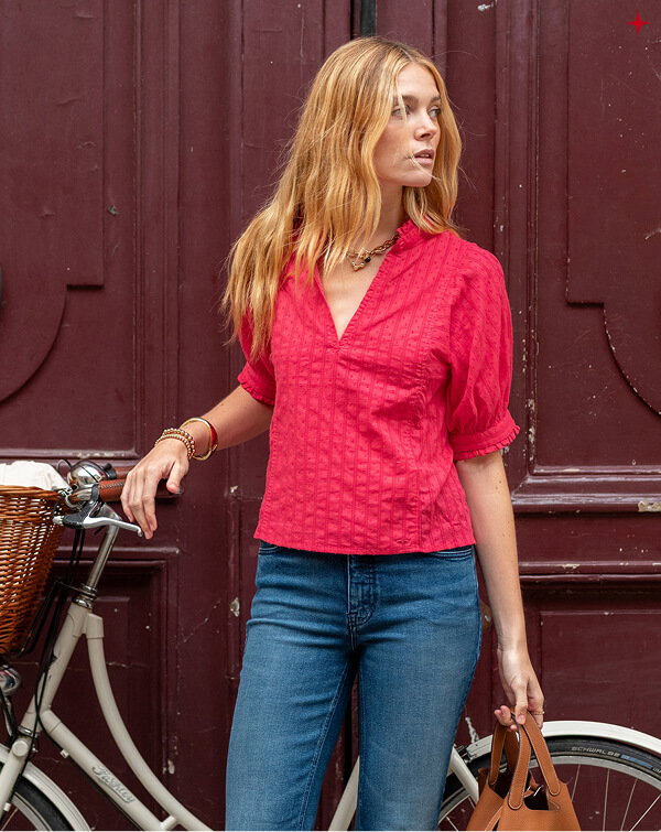 Sweet Clementine V-Neck Top