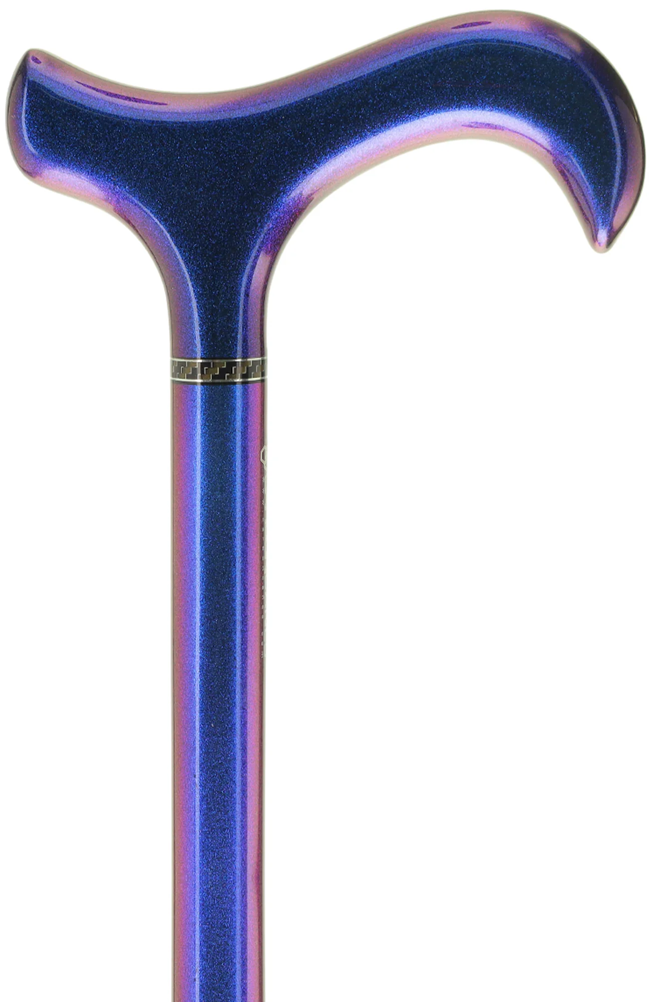 Image of Exclusive Color-Changing Metallic Blue Cane: Carbon Fiber