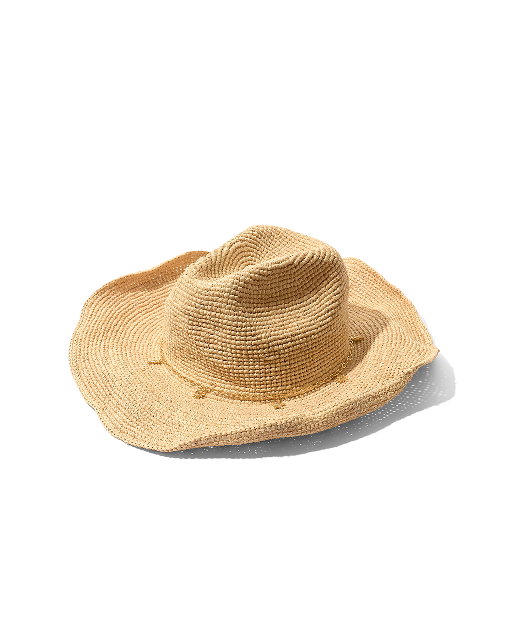 Raffia Cowboy Hat (Natural)