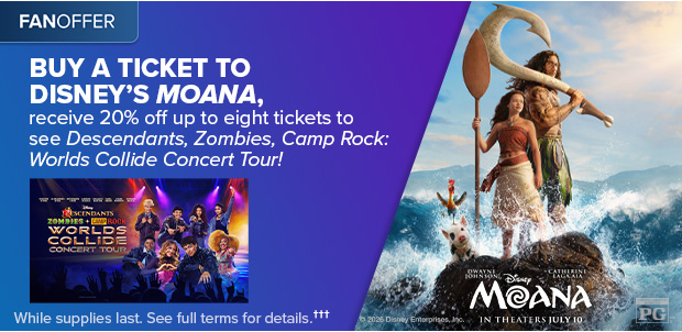 BUY A TICKET TO DISNEY'S MOANA†††