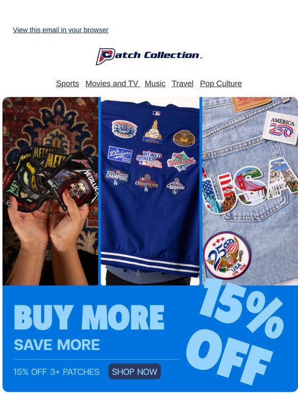 🤩 15% OFF Any 3 or More Patches!