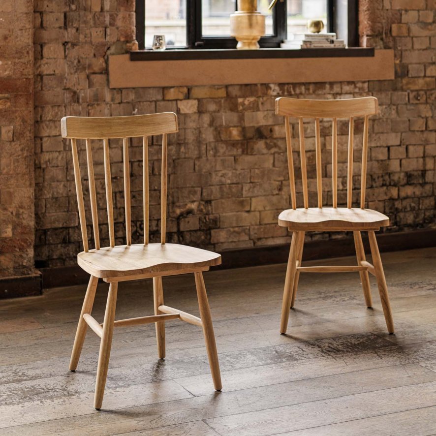 Image of Canterbury Wooden Dining Chair (Set of 2)
