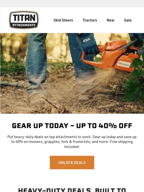 Gear Up Today. Save Up to 40%.