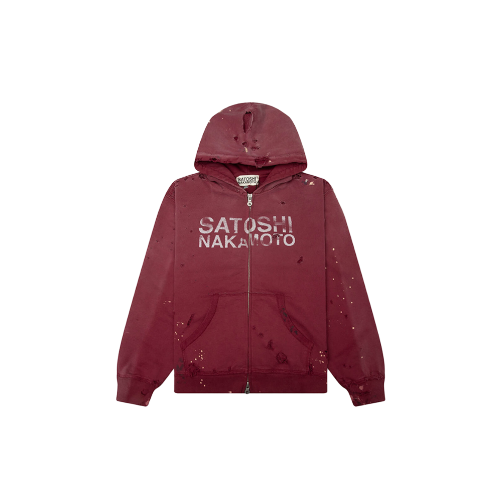 Luke Fleece Hoodie - Burgundy