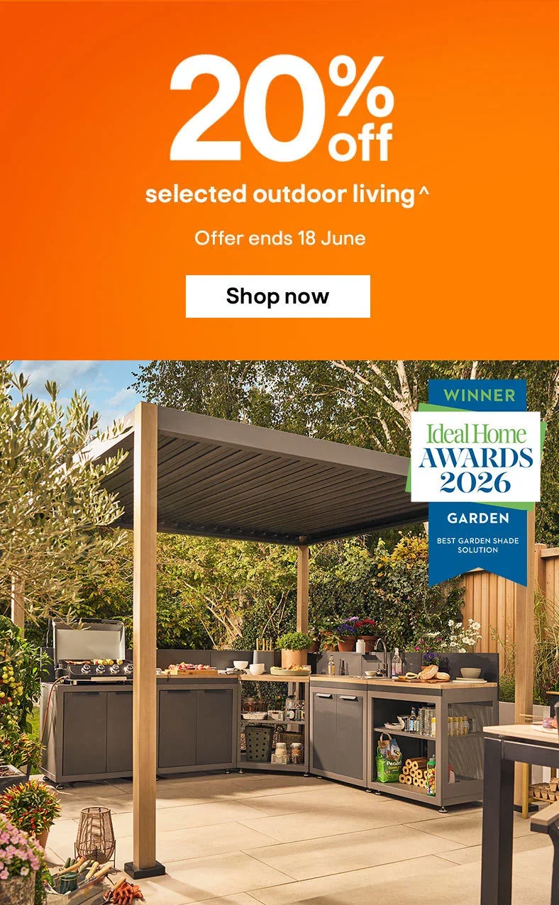 20% off selected outdoor living^ Offer ends 18 June. Shop now