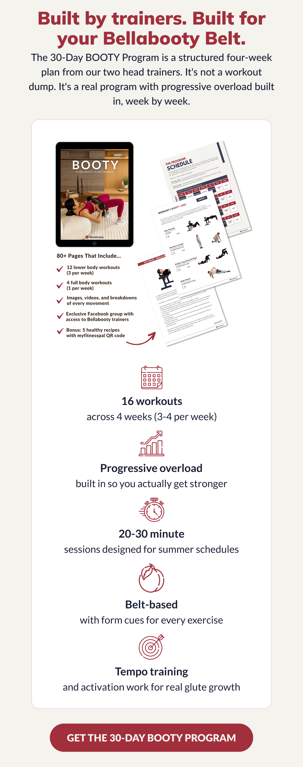 Program built by trainers
