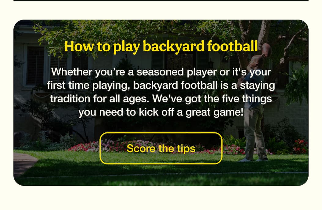 How to play backyard football | Score the tips