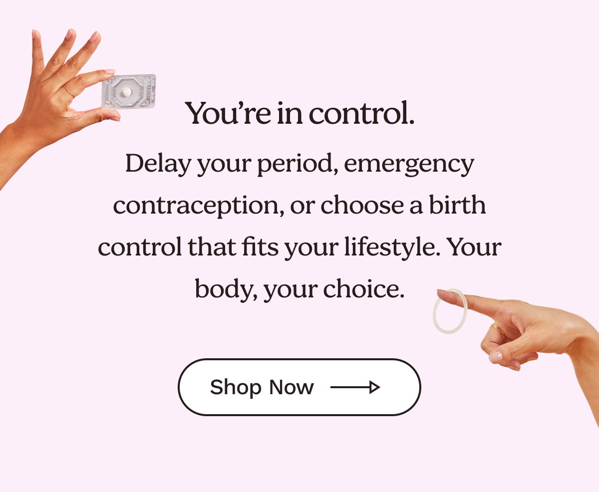 You're in control. 