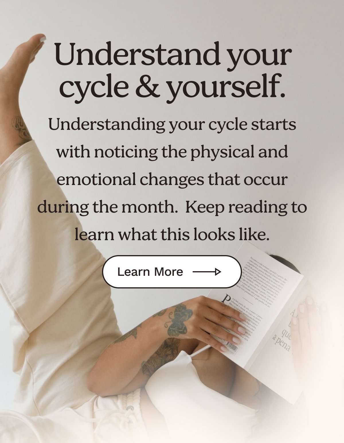 Cycle tracking and mindfulness. 